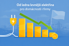 Od ledna levnější elektřina pro domácnosti i firmy