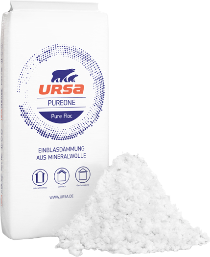 Foukaná minerální izolace URSA Pure Floc