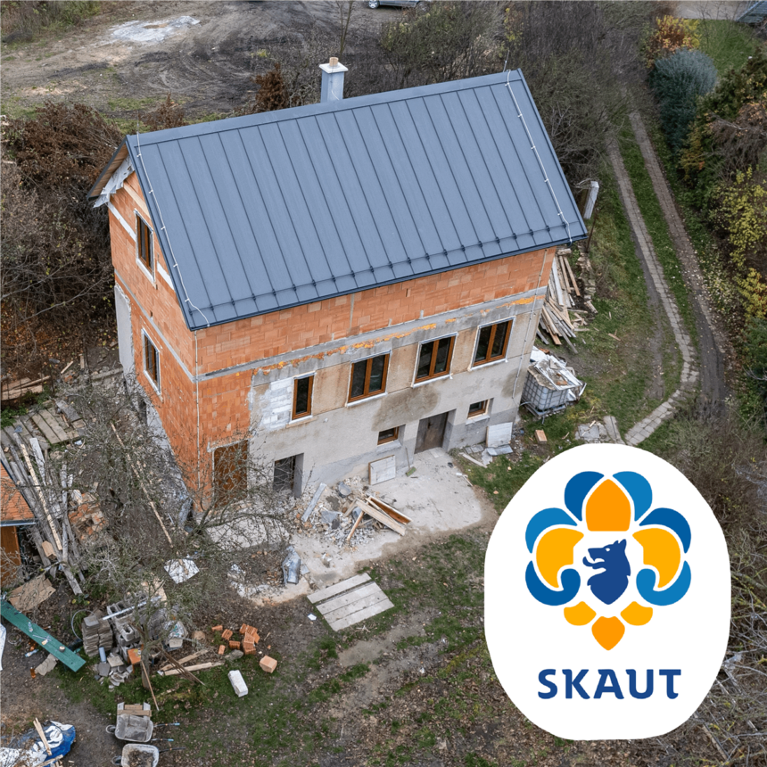 Rekonstrukce skautských kluboven mnohdy není jednoduchá