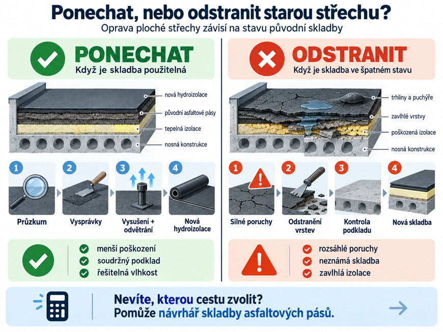 Oprava ploché střechy
