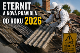 Co musí pokrývač splnit při likvidaci eternitu v roce 2026