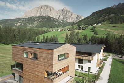 Prefa, nové sídliště Corvava v jižním Tyrolsku