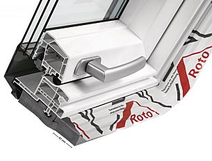 Příčný řez nízkoenergetickým oknem Designo R8 s trojitým zasklením