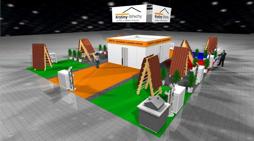 Vizualizace Stavebních veletrhů Brno 2016 pro výrobce střešních krytin