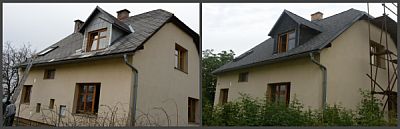 Rekonstrukce eternitové střechy, zdroj: IKO