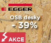OSB desky EGGER ve slevě 39 % !