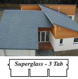 bitumenový šindel Superglass - 3 tabulový