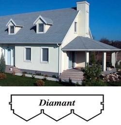 bitumenový šindel Diamant- tvar trojúhelník